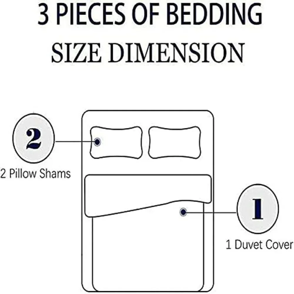 NEW- Size Full Sunflower 3-Piece Duvet Cover Set of Modern Art Decor 79